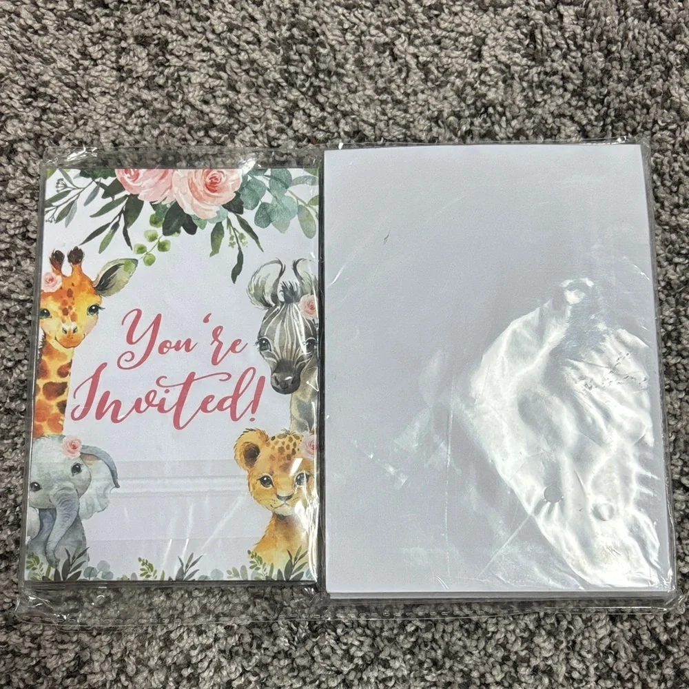 Baby Shower Invitation, books for baby and Diaper Raffle